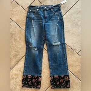 Anthropologie Jeans detailed distressed jeans size 30, NWT
